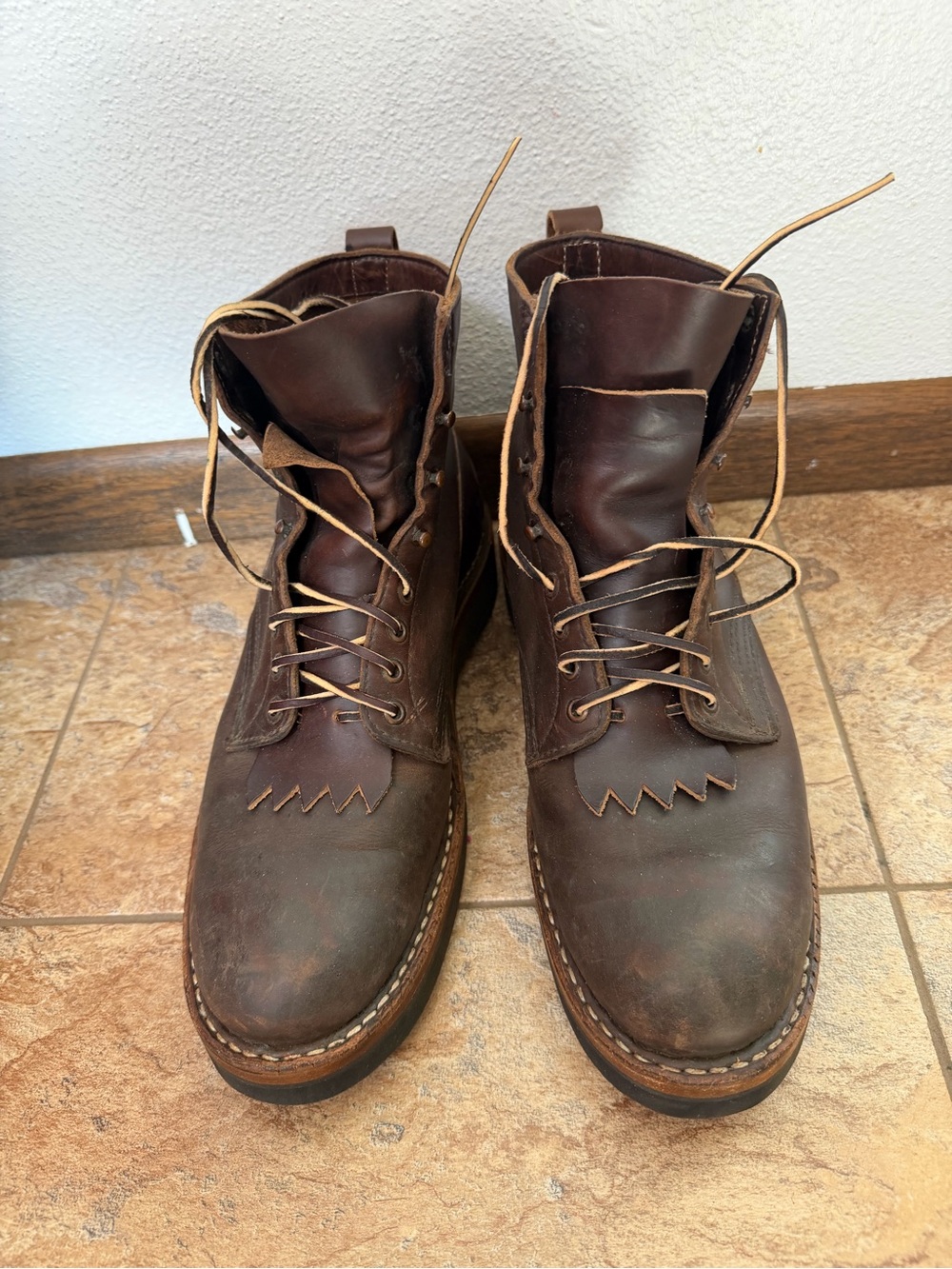 White’s Men's Brown Leather Lace-Up Work Boots